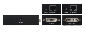 DVI Extender 60m using CAT6 Cable Extender to 60m