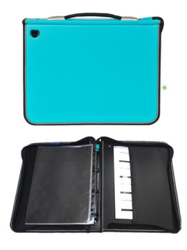 leather cover cheap presentation ring binder,