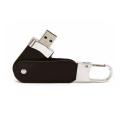 Customizable Key ring rotatable leather USB Memory Stick