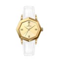 Octagon design Stainless steel Quartz watch