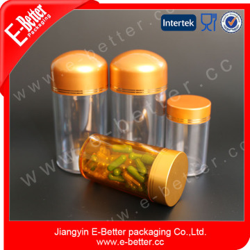 plastic transparent pet injection bottle for capsule