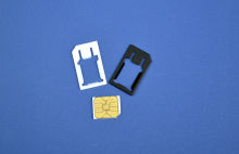 Black 4g Micro To Normal Sim Adapter For Iphone Normal Mobile