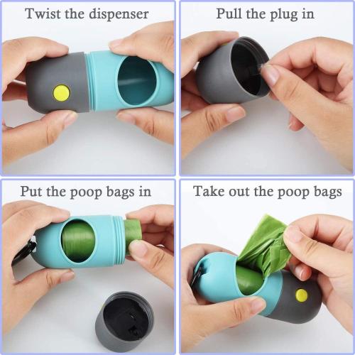 Dispensador de bolsa de perro Poop con Flashlihgt