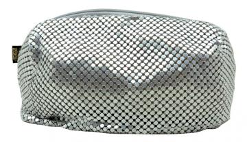 SILVER METAL MAKEUP BAG-0