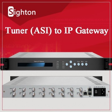 8*Tuner to IP Gateway for DVB Broadcasting;DVB-S2 to IP Receiver