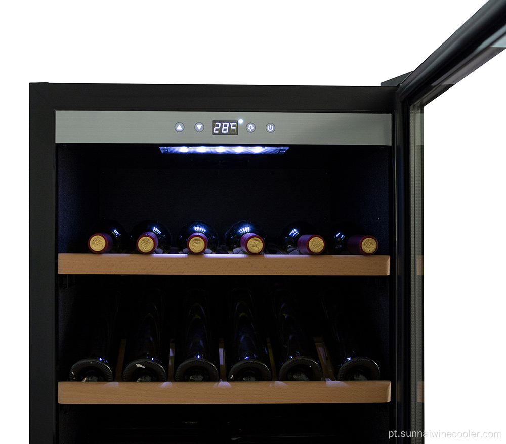 Unidades CE Controle de umidade Dual Zone Wine Cooler