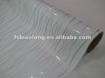 glossy pvc laminate foil for table