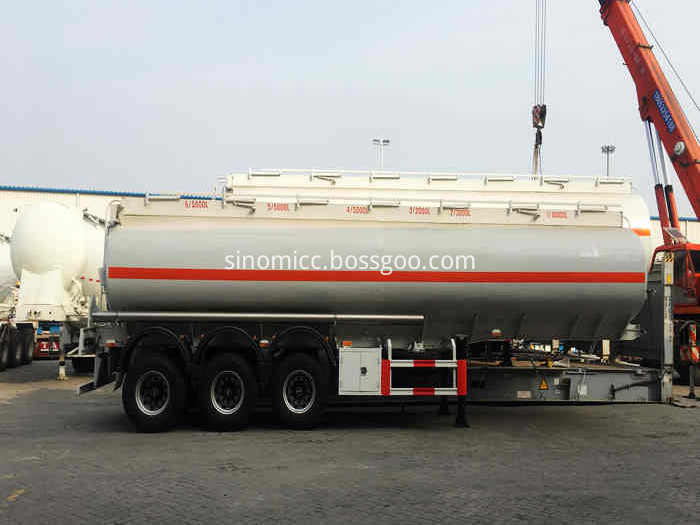 3 Axle Sinomicc Fuel Tank Semi Trailer