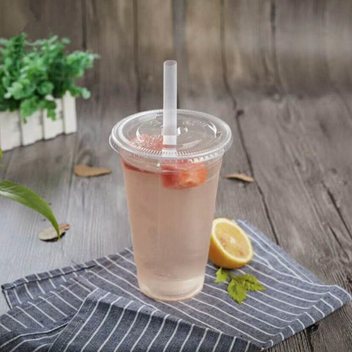 biodegradable clear disposable PLA cold drinking cups