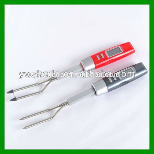 Digital Food Thermometer Probe Cooking Stainless Steel Fork BBQ Meat Turkey Beef