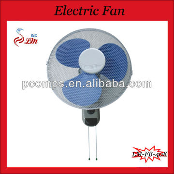 16 Inch Electic Wall Fan Mesh Grill Pull Chain Control
