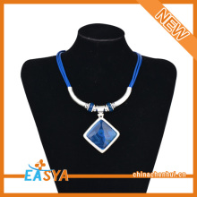 Blue Chain Blue Stone Necklace For Girls