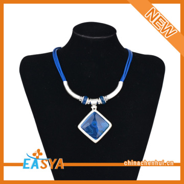 Blue Chain Blue Stone Necklace For Girls