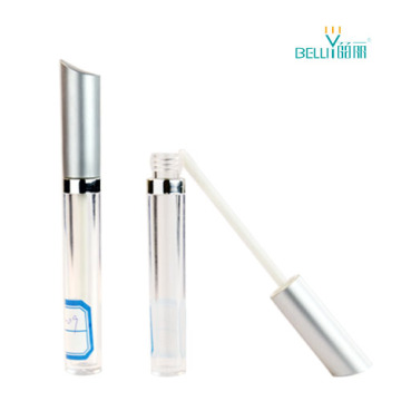 Empty transparent lip gloss container for makeup plastic packaging