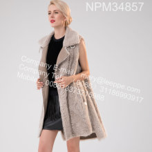 Icelandic Lamb Fur Gilet Women In Winter