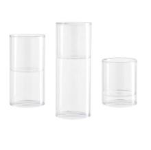 Transparent Votive Pillar Floating Glass Candle holders