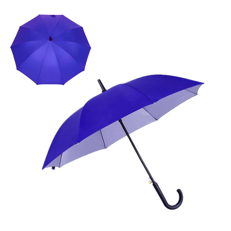 Cheap Promotion Straight Umbrella Automatic Silver Coating Umbrella
