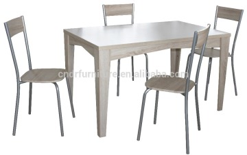 E2 standard 18mm MDF table top dining table set