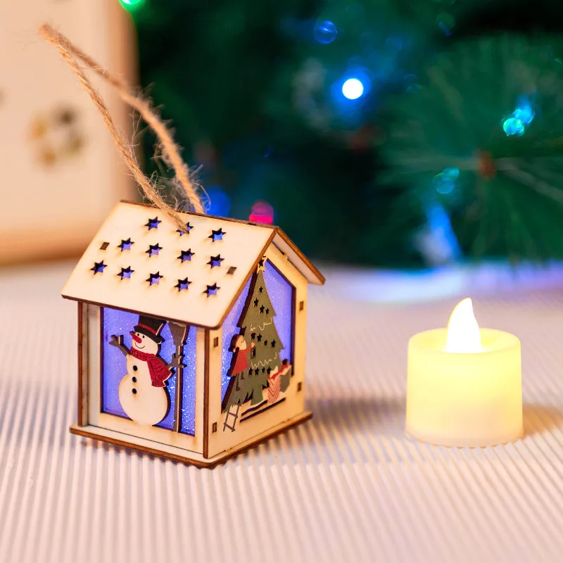 Enchanting Santa House Puzzle Lamp for Festive Decor