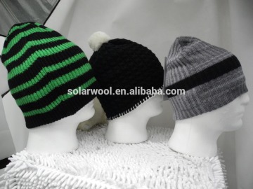 Merino Wool Knit Winter Thermal Hat