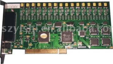 16 channel telephone voice recording card, PCI recording card