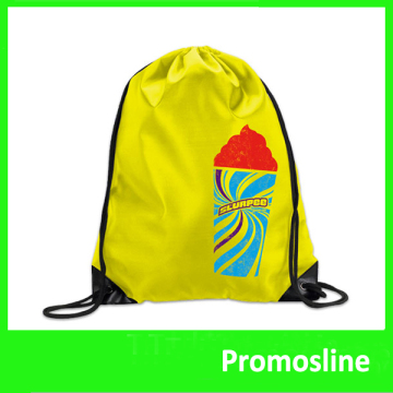 Hot Selling custom cheap drawstring backpack bag with inside zipper pocket