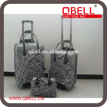 3pcs Fashion PU Trolley Luggage Leopard printing