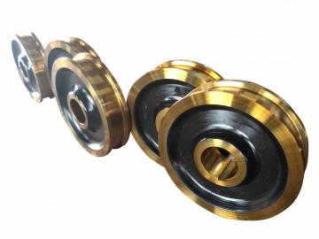 Customized Crane Trolley Crane Wheel On Rails