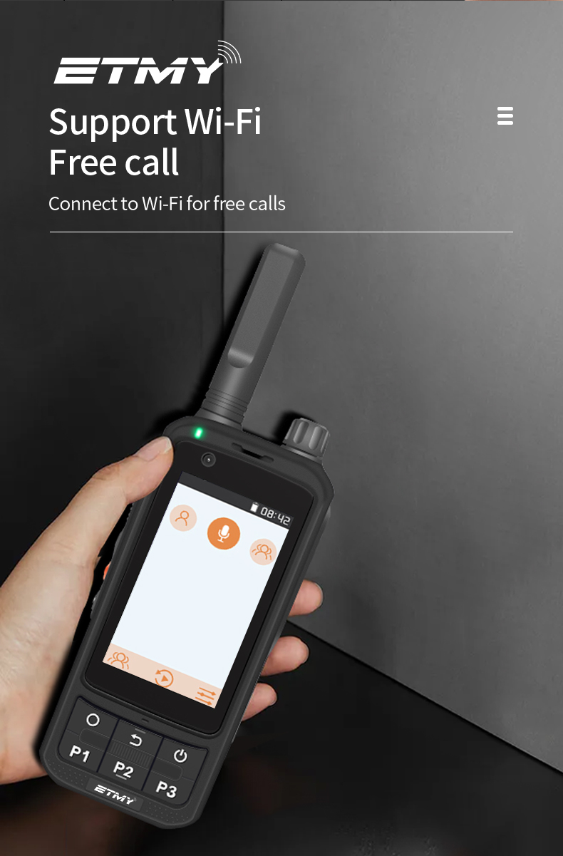 ET-A89 Professional Poc Radio 4G/3G/2G Two Way Radio Sim-Card Android Walkie Talkie  Long Range 100Km Transceiver