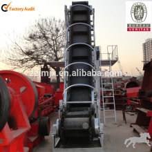 Mineral processing inclined belt conveyor