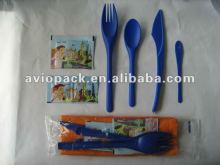 Plastic Cutlery Pack with Condiment