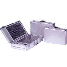 Portable Solar Power Source with Alarm System and Faults Indicator