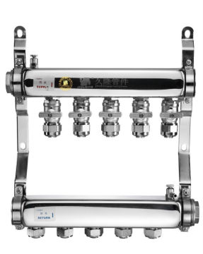 1.2 Inch Stainless Steel underfloor heating system with Single Ball Valve for water distributor manifold