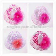 9170191 kids lovely hat funny hats with 3d flower logo hat