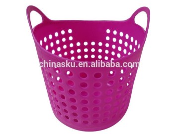 Plastic vegetable storage basket