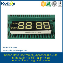 Customized 0.34inch white color LED seven segment display for time clock