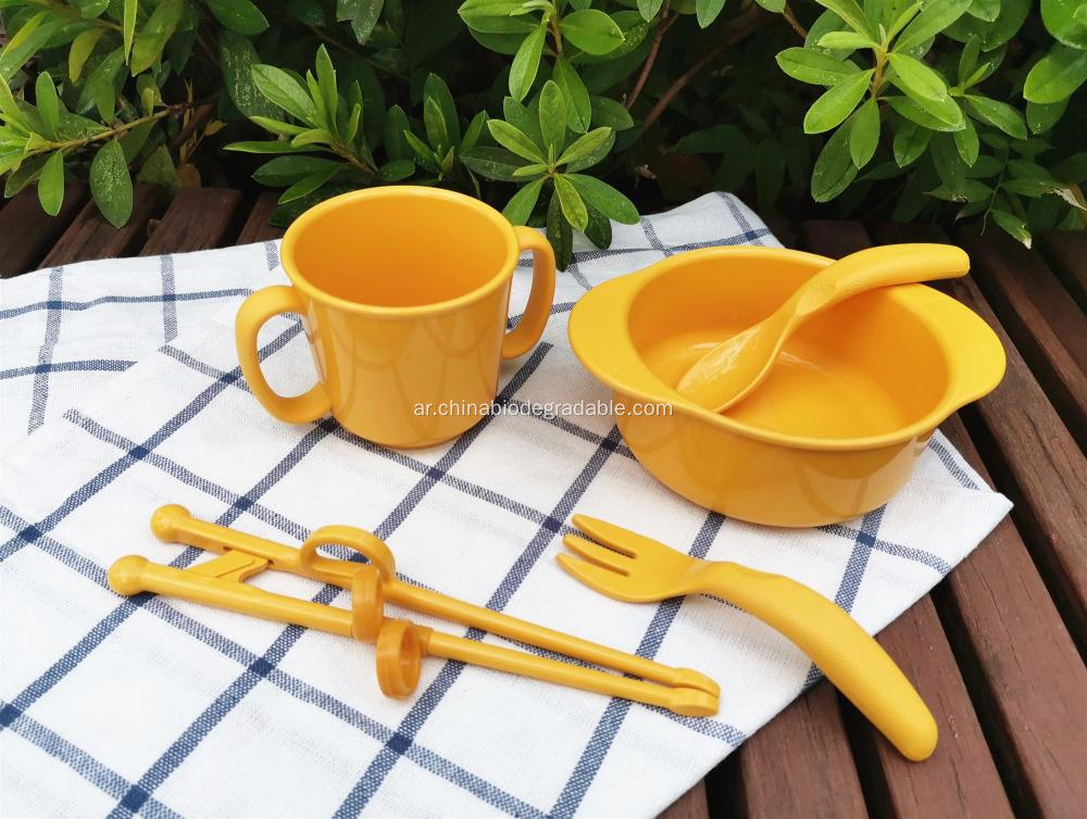 Bio Children&#39;s Tableware Bowl Cup Fork Forks Spoon