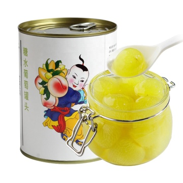 Wholesale Guangxi Canned Peeled Grape Fruits for Bubble Tea and Grapes Flavored Drinks - 0.85kg