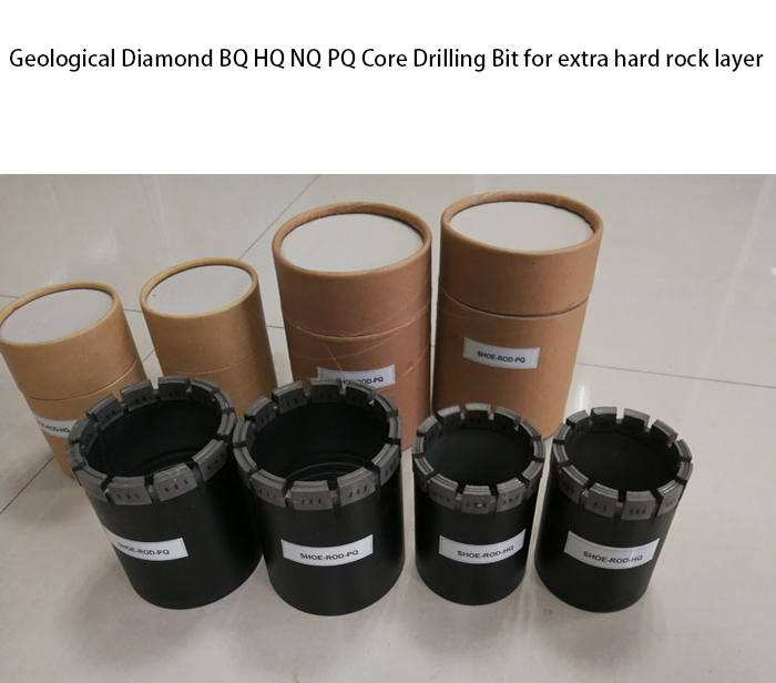 Geological Diamond Bq Hq Nq Pq Core Drill Bit For Hard Rock 2