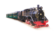 funny amusement park railway train factory