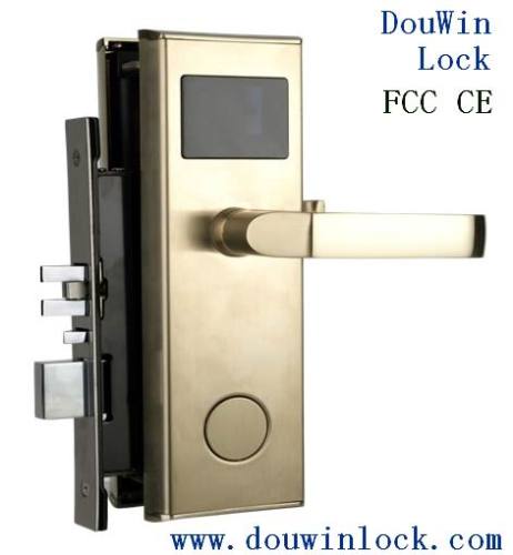 Hotel electromagnetic card key door lock OEM