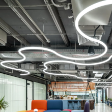 Modern 360-degree Flex Neon LED Linear Light Chandelier