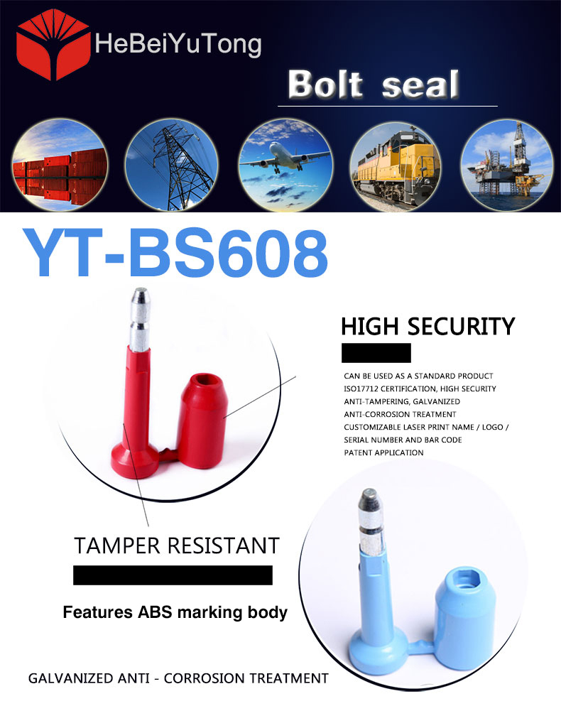 ISO 17712 :2010 high security bolt seal anti tamper bolt seal locks