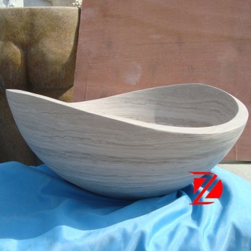 boat shape natural stone bathtub for sale