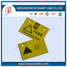 Irregular-Shape PVC Plastic Hole Punched Cards