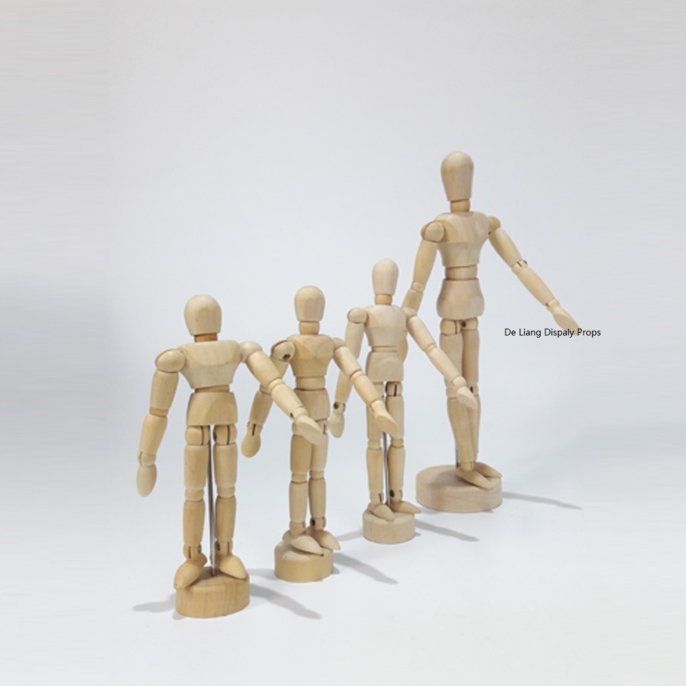 2019 Wooden human Manikin for display tools various posture adjustable wooden mannequin wooden doll ghost