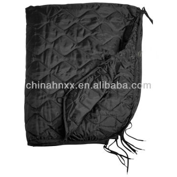 military waterproof black poncho warmth liner