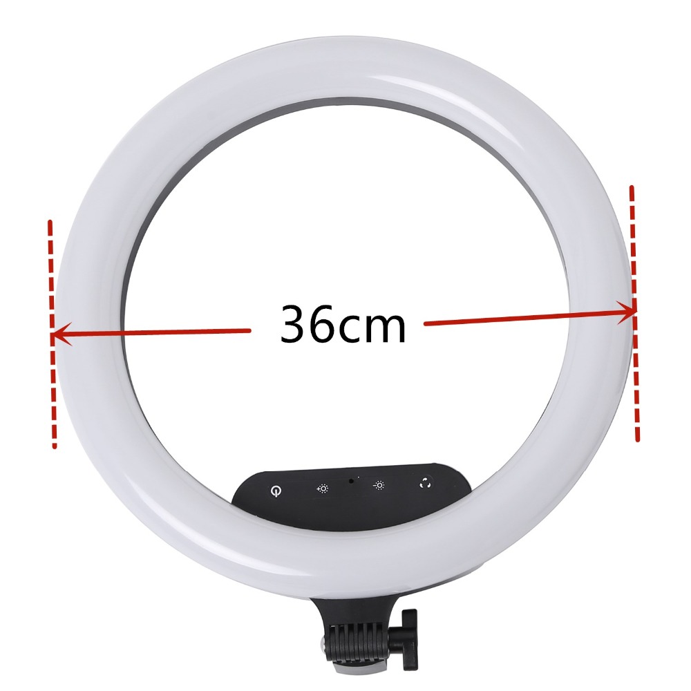 14inch 36cm Remote Touch LED Ring Light Camera Phone Photography Dimmable Ring Lamp With 2.1M  Stand