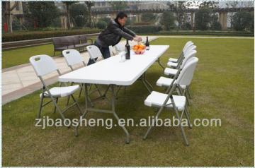 Folding tables for outdoor picnic