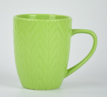 Colorful handle travel tea ceramic mug set